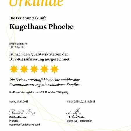 Kugelhaus Phoebe Charmantes Kugelhaus Aus Holz Am Waldrand Des Tollensesees * Wustrow